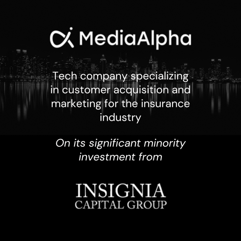 MediaAlpha minority investment from Insignia Capital
