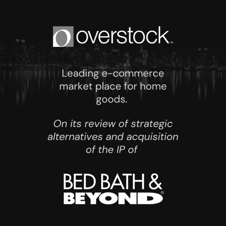 Overstock IP Acquisition of Bed Bath Beyond