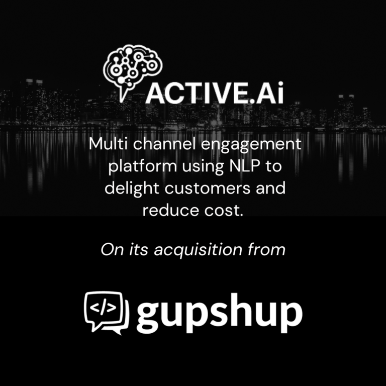 Active AI Sale to Gupshup