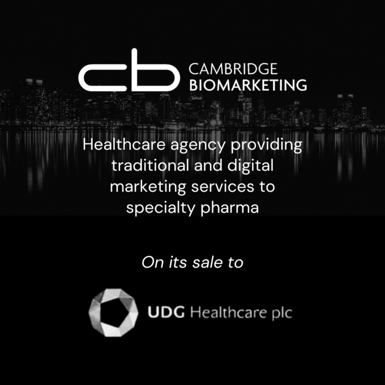 Cambridge Biomarketing Sale to UDG Healthcare