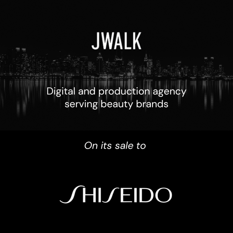 Jwalk Sale to Shiseido