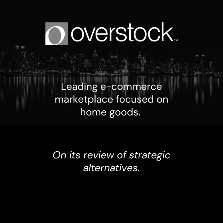 Overstock Review of Strategic Alternatives