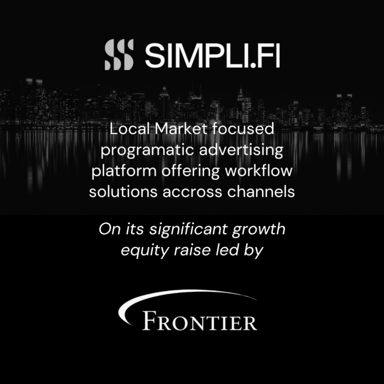 Simpli.fi Series B growth investment by Frontier