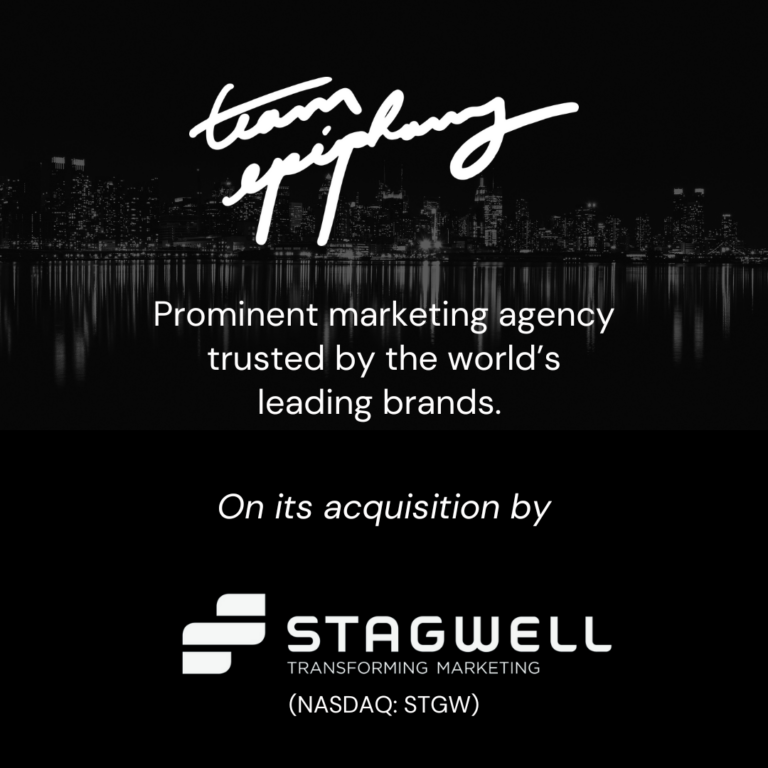 Team Epiphany Sale to Stagwell