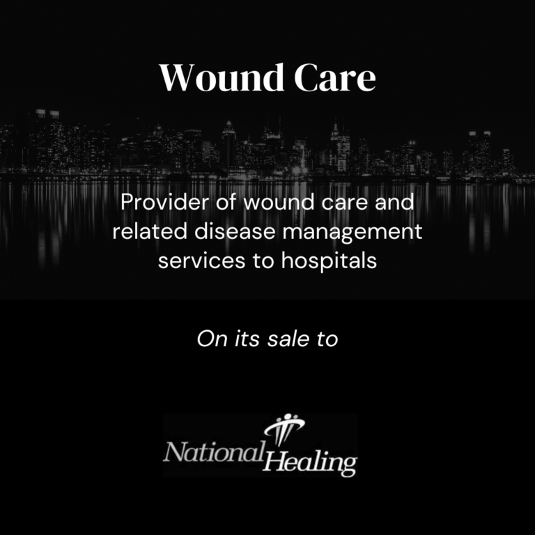 Wound Care Sale to National Healing